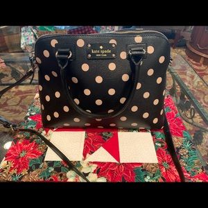 Kate Spade black polka dot purse